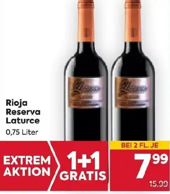 Billa Rioja Reserva Laturce 0,75 Liter Angebot