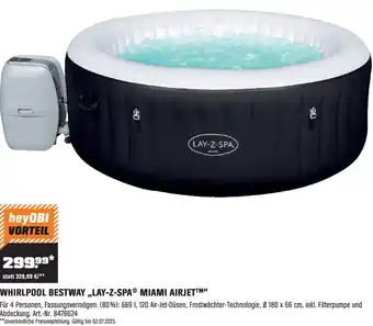 OBI WHIRLPOOL BESTWAY ,,LAY-Z-SPAⓇ MIAMI AIRJET™" Angebot