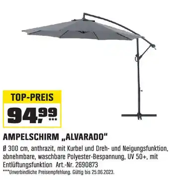 OBI AMPELSCHIRM ,,ALVARADO" Ø300 cm Angebot
