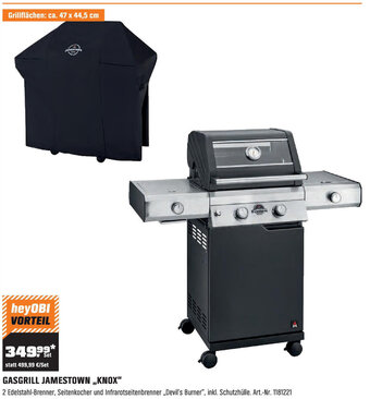 OBI GASGRILL JAMESTOWN ,,KNOX" Angebot