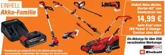 OBI Einhell Akku-Aktion, Starter-Kit* zum Sonderpreis von Angebot
