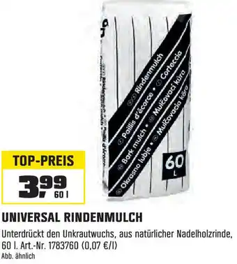 OBI UNIVERSAL RINDENMULCH Angebot