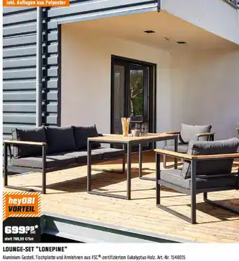 OBI LOUNGE-SET "LONEPINE" Angebot