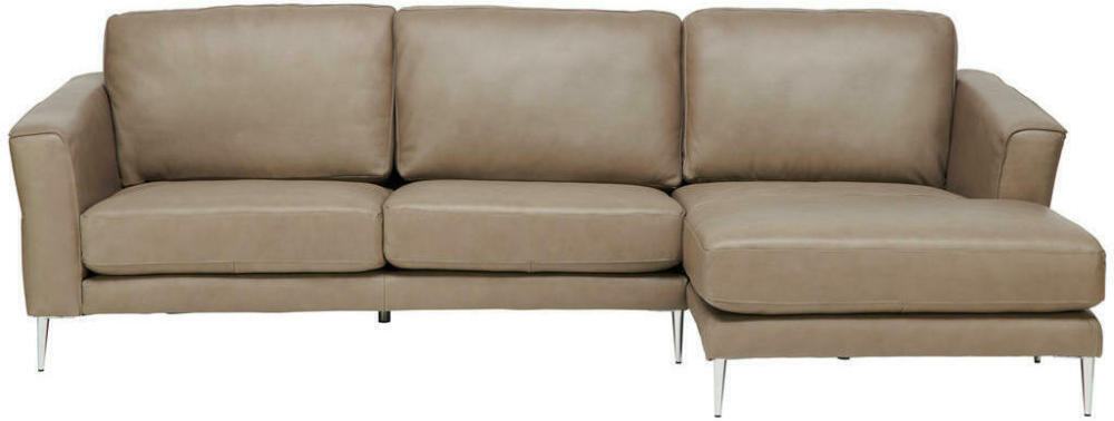 XXXLutz Ecksofa in echtleder schlammfarben Angebot