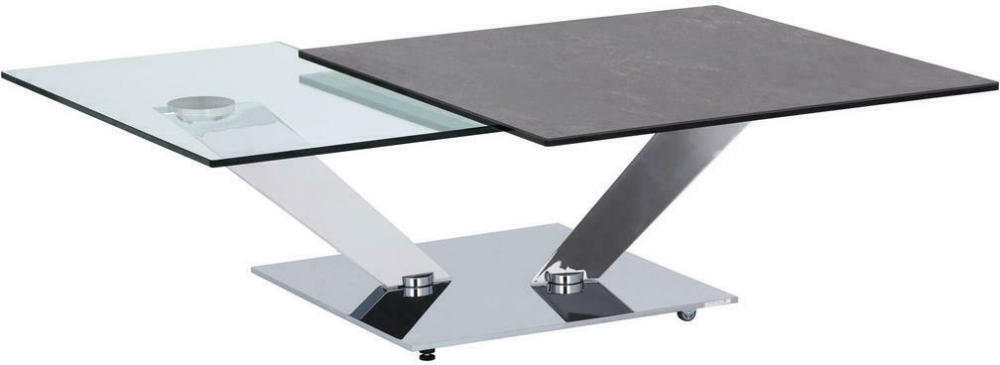 XXXLutz Couchtisch in metall, glas, keramik 84-129/84-106/40 cm Angebot