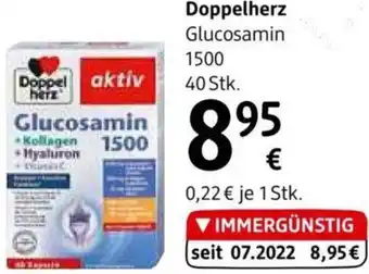 dm Doppelherz Glucosamin 1500 40 Stk. Angebot