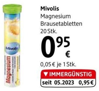 dm Mivolis Magnesium Brausetabletten 20 Stk. Angebot
