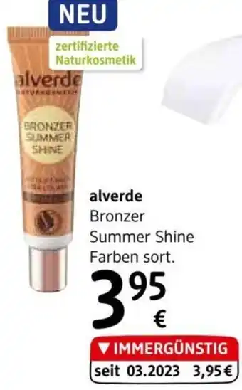 dm alverde Bronzer Summer Shine Farben sort. Angebot