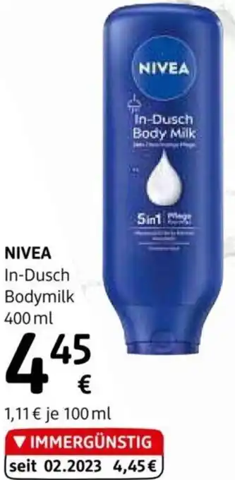 dm NIVEA In-Dusch Bodymilk 400 ml Angebot