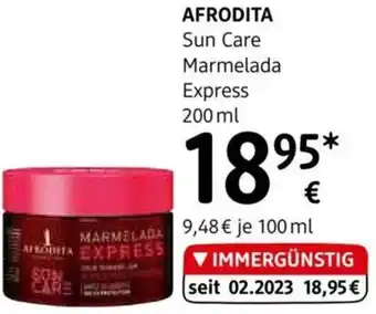 dm AFRODITA Sun Care Marmelada Express 200 ml Angebot