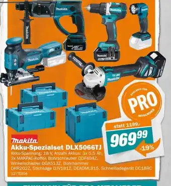 Let's Do It Baumarkt makita Akku-Spezialset DLX5066TJ Angebot