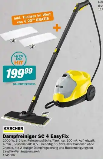 Let's Do It Baumarkt KARCHER Dampfreiniger SC 4 EasyFix Angebot