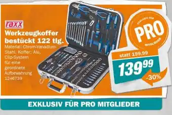 Let's Do It Baumarkt raxx Werkzeugkoffer bestückt 122 tlg. Angebot