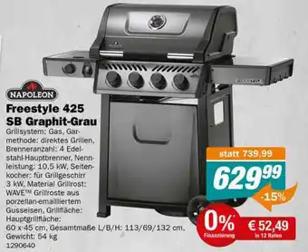 Let's Do It Baumarkt NAPOLEON Freestyle 425 SB Graphit-Grau Angebot
