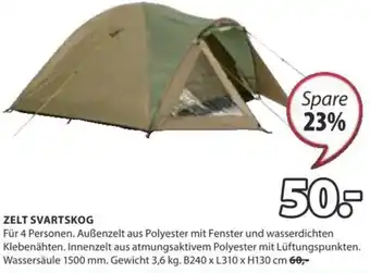 ZELT SVARTSKOG B240 x L310 x H130 cm