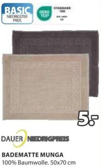 JYSK BADEMATTE MUNGA 100% Baumwolle. 50x70 cm Angebot