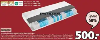 JYSK TASCHENFEDERKERNMATRATZE SEMBELLA $250 90x190/200cm Angebot