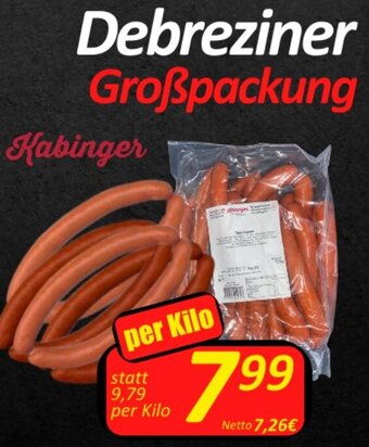 Wurstico Debreziner Großpackung per Kilo Angebot