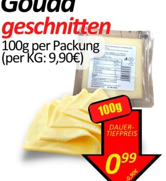 Wurstico Gouda geschnitten 100g per Packung Angebot