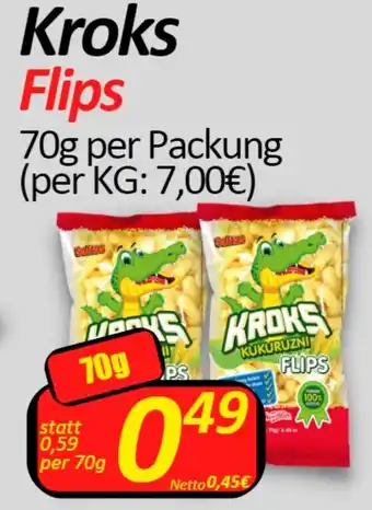 Wurstico Kroks Flips 70g per Packung Angebot