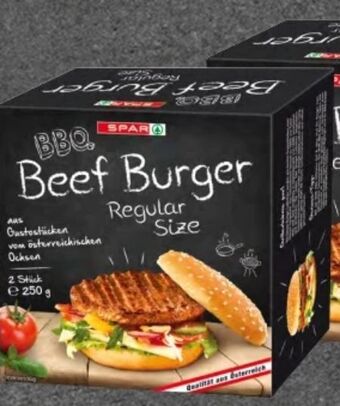 Interspar Beef burger regular size bbq Angebot