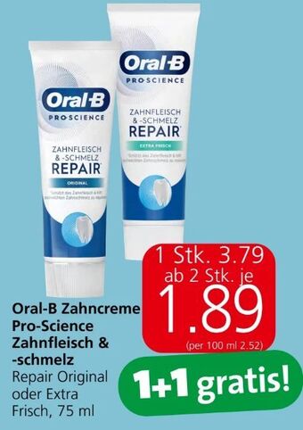 Eurospar Zahncreme pro-science Angebot