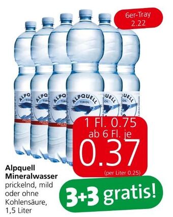 Spar Mineralwasser Angebot