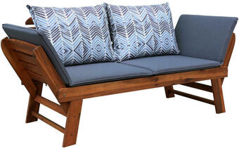 XXXLutz Gartenbank 190/75/67 cm in grau, multicolor, akaziefarben Angebot