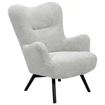 XXXLutz Sessel in teddystoff grau, schwarz Angebot