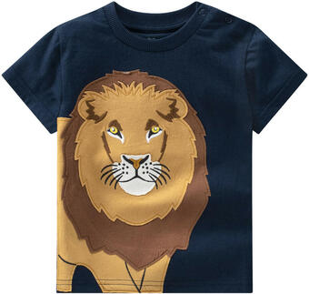 Ernsting's family Baby t-shirt mit löwen-applikation Angebot