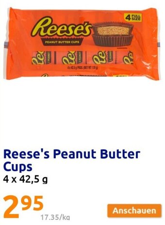Action Reese's Peanut Butter Cups 4x42.5 g Angebot