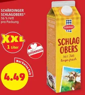 PENNY SCHÄRDINGER SCHLAGOBERS* 36% Fett pro Packung Angebot