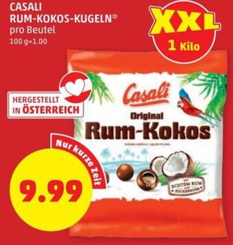 PENNY Casali RUM-KOKOS-KUGELN* pro Beutel Angebot