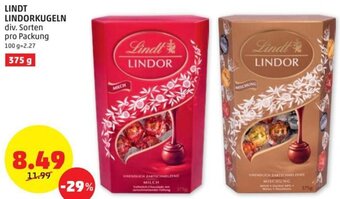 PENNY LINDT LINDORKUGELN div. Sorten pro Packung Angebot