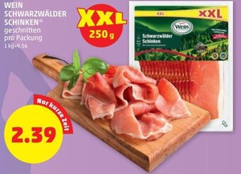PENNY Wein Schwarzwälder Schinken geschnitten pro Packung Angebot