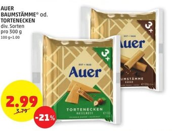 PENNY AUER BAUMSTÄMME* od. TORTENECKEN div. Sorten pro 300 g Angebot