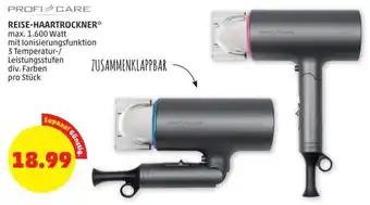 PENNY PROFICARE REISE-HAARTROCKNER* max. 1.600 Watt Angebot