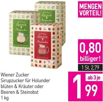 Sutterlüty Wiener Zucker Sirupzucker für Holunder blüten & Kräuter oder Beeren & Steinobst 1 kg Angebot