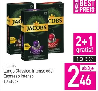 Sutterlüty Jacobs Lungo Classico, Intenso oder Espresso Intenso 10 Stück Angebot