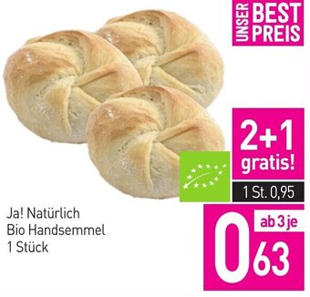 Sutterlüty Ja! Natürlich Bio Handsemmel 1 Stück Angebot