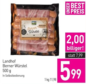 Sutterlüty Landhof Berner Würstel 500 g Angebot