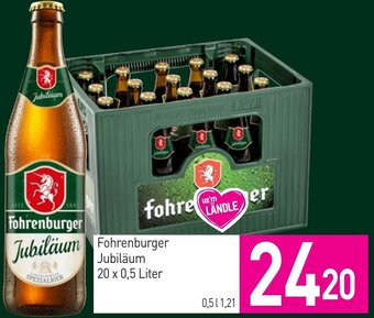 Sutterlüty Fohrenburger Jubiläum 20 x 0,5 Liter Angebot