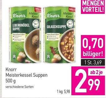 Sutterlüty Knorr Meisterkessel Suppen 500 g Angebot