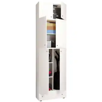 Möbelix Mehrzweckschrank lona xxl weiß stehend bxh: 70x240 cm Angebot