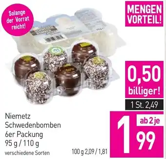 Sutterlüty Niemetz Schwedenbomben 6er Packung 95 g/ 110 g Angebot