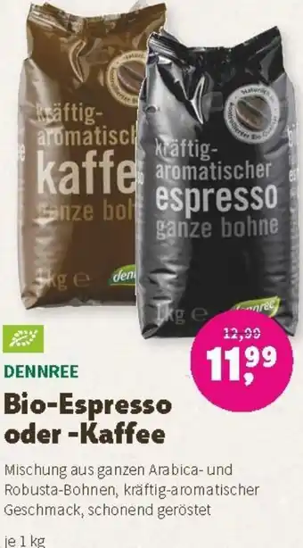 Denn's Biomarkt Bio-Espresso oder -Kaffee 1 kg Angebot
