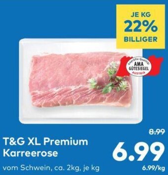 T&G T&G XL Premium Karreerose vom Schwein, ca. 2kg, je kg Angebot