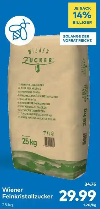 T&G Wiener Feinkristallzucker 25 kg Angebot