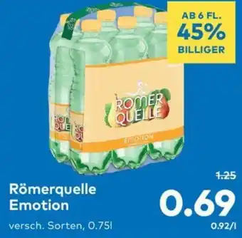 T&G Römerquelle Emotion versch. Sorten, 0.75L Angebot