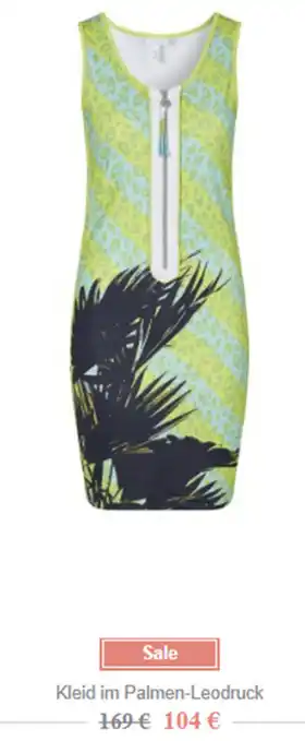 Kleid Im Palmen-Leodruck